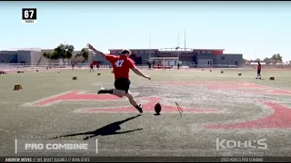 Andrew Mevis // NFL Prospect // Competition Finals 2022 Kohl's Pro Combine