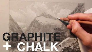 Drawing a MOUNTAIN scene with CLEAR WATER