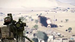 Russian T-55 tanks destroyed by AT in Northern Africa | American AT in action | ARMA 3: Milsim