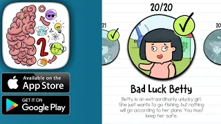 BRAIN TEST 2 - Bad Luck Betty All Levels 1 - 20 Gameplay Walkthrough (Android, ios)