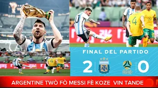 ARGENTINE TWÒ FÒ MESSI FÈ KOZE LI FÈ GOL KI PI RAPID NAN KARYÈL LI AK ARGENTINE PA ANMÈDEL.