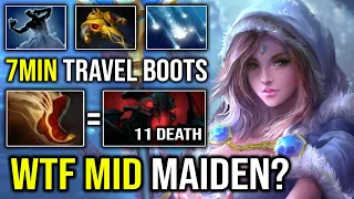 WTF 7Min Boots Carry Crystal Maiden Against SF Mid with Frostbite + BKB Freezing Field 7.30e Dota 2