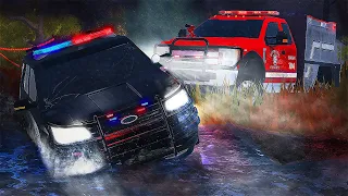 STOLEN Police Vehicle CRASHED Into River! - ERLC Liberty County