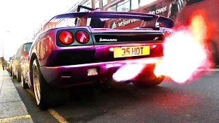 Britain's LOUDEST Car! - Lamborghini Diablo SV FLAMES and Ride