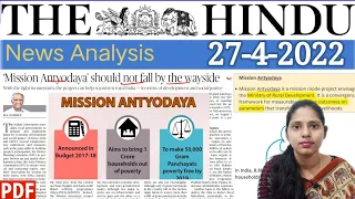 27 April 2022 | The Hindu Newspaper Analysis in English | #upsc #IAS