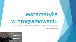 Matematyka w programowaniu