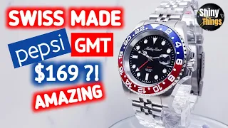 Сделано в Швейцарии GMT Pepsi 169 долларов ?! - Удивительный! - Nathey Tissot GMT