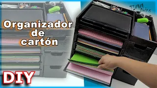 DIY Organizador para hojas y materiales de oficina