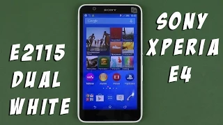 Распаковка Sony Xperia E4 Dual E2115 White