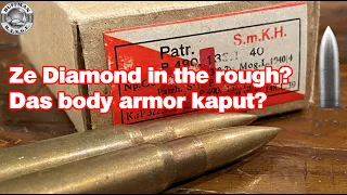 World War II German SMKH Ammo vs. Modern Body Armor!