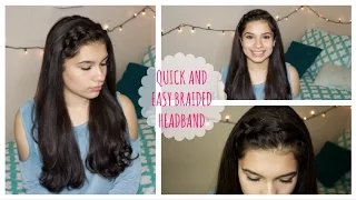 QUICK AND EASY BRAIDED HEADBAND TUTORIAL!!