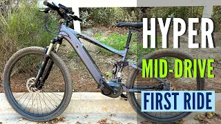 Hyper E-Ride Mid Drive Mountain eMTB — First Ride & Impressions!