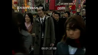 Crowds Using the Shibuya Crossing, Shopping Centres, Neon Signs,  Tokyo, Japan, 1999
