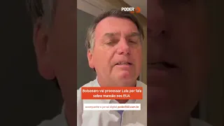 #Bolsonaro afirmou, nesta 6ª feira, que entrará com duas ações, civil e criminal, contra #Lula