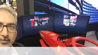 Simulatore Ferrari, circuito di Monza con Ferrari SF70H  del 2017