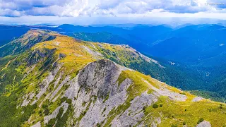 Munții Călimani și Vf. Pietrosul Călimanilor (2.100m) - Filmare aeriană 4K #DeasupraMuntilorRomaniei