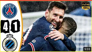 PSG VS CLUB CLUB BRUGGE 4 - 1 EXTENDED HIGHLIGHTS | ALL GOAL  HD 2021