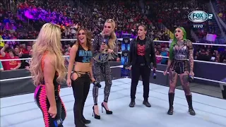 Shayna Baszler, Aliyah, Natalya & Shotzi confrontan a Charlotte Flair - Smackdown 28/01/2022 Español