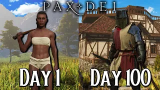 I Spent 100 Days in Pax Dei COMPLETELY SOLO... Here's What Happened