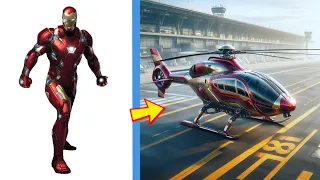 AVENGERS but  HELICOPTER 💥All Characters  Marvel & DC💥SUPERHERO AVENGERS