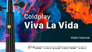 Coldplay Viva La Vida | Violin Cover | Violin Tutorial | Sheet music