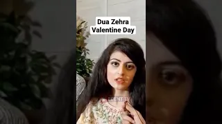 Dua Zehra Valentine Day 😱 #duazehra #duazahra #shorts #short