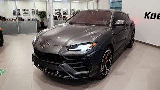 CHECKING OUT this BEAUTIFUL 2019 Lamborghini Urus in Grigio Lynx!