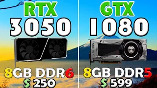 RTX 3050 VS GTX 1080 | I9 12900K - TEST IN 10 GAMES