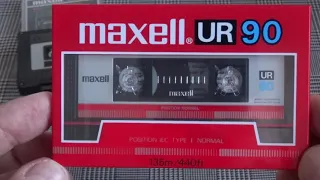 ВИДЕО Обзор Maxell UL,UR,LN,UD с 1978 по 1995гг.