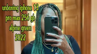 UNBOXING IPHONE 13 PRO MAX📲 ALPINE GREEN 🍀(256gb) 2022 /kamosangtv