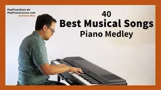 40 Best Musical Songs Piano Medley: The Most Popular Music of Broadway & other famous Musicals