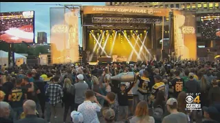 Bruins Fans Strut Their Black And Gold At City Hall Plaza