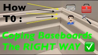 Coping Baseboard Molding The RIGHT Way - #molding #carpentry #finishcarpentry