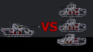 BIG BATTLE | Ambushed Panther VS British tanks squadron | People Playground tank battle