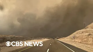 Massive Texas Panhandle wildfires melt lampposts, chars homes