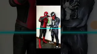 What Spider Man & Venom doing a Time Warp Scan @SpiderSlack