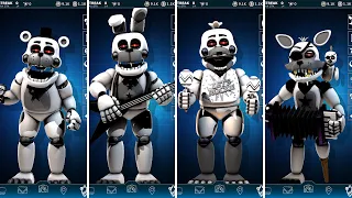 FNAF AR 4th Closet Rockstar Animatronics Jumpscare & Workshop Animations