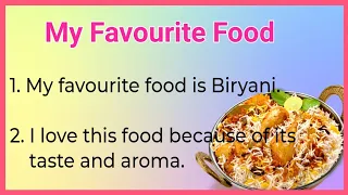My Favourite Food Biryani🍲 10 Lines in English!! Short Essay on My Favourite food!! Ashwin's World