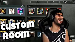 BGMI Custom Room Funny Gameplay Ever @CarryMinati Playing BGMI Crazy Gameplay