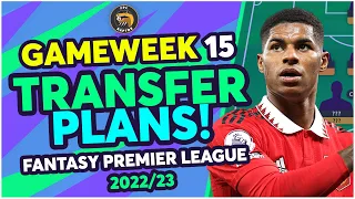 FPL GAMEWEEK 15 TRANSFER PLANS | HAALAND & SAKA INJURED! | Fantasy Premier League Tips 2022/23