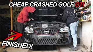 My CRASHED GOLF GTI MK5 Rebuild is Complete! EP6