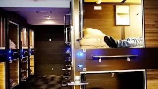 【Lots of free services】 capsule hotel in Japan 😀 $38.8 Night 🧳安心お宿プレミア 京都四条烏丸