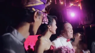 Royal wedding in Bali, mixed between traditional ceremony and modern ceremony. Video by NOMINA