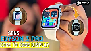 SENS Edyson 3 pro smartwatch unboxing & review⚡️Best Bluetooth calling smartwatch*APPLE WATCH CLONE*