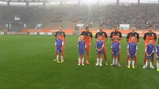 Eskorta Żaków i Skrzatów KS Talent Zagłębie Lubin cz1- Miedź Legnica - 09.11.2014 - Na murawie