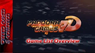 Pandora Games 3D - Full Game List Overview