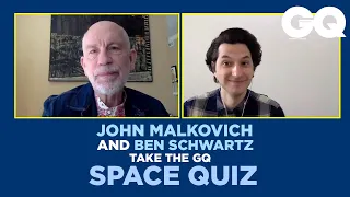 John Malkovich and Ben Schwartz Take the 'GQ Space Quiz' | GQ Middle East