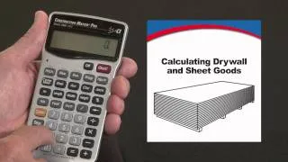 How to Calculate Drywall and Sheet Goods | Construction Master Pro