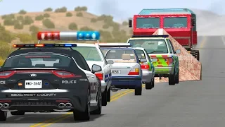 EPIC POLICE CHASES #37 - BeamNG Drive | CRASHdriven