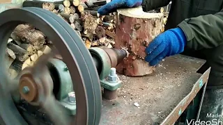 Screw log splitter with own hands. How quickly to chop wood.